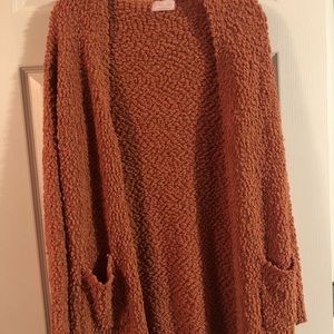 Pink Lily Popcorn Cardigan